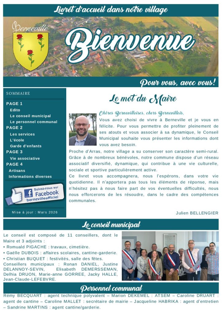 Livret nouveaux arrivants